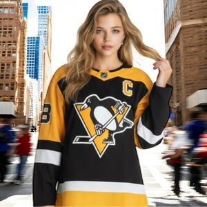 🆕 Sidney Crosby NHL Pittsburgh Penguins Jersey